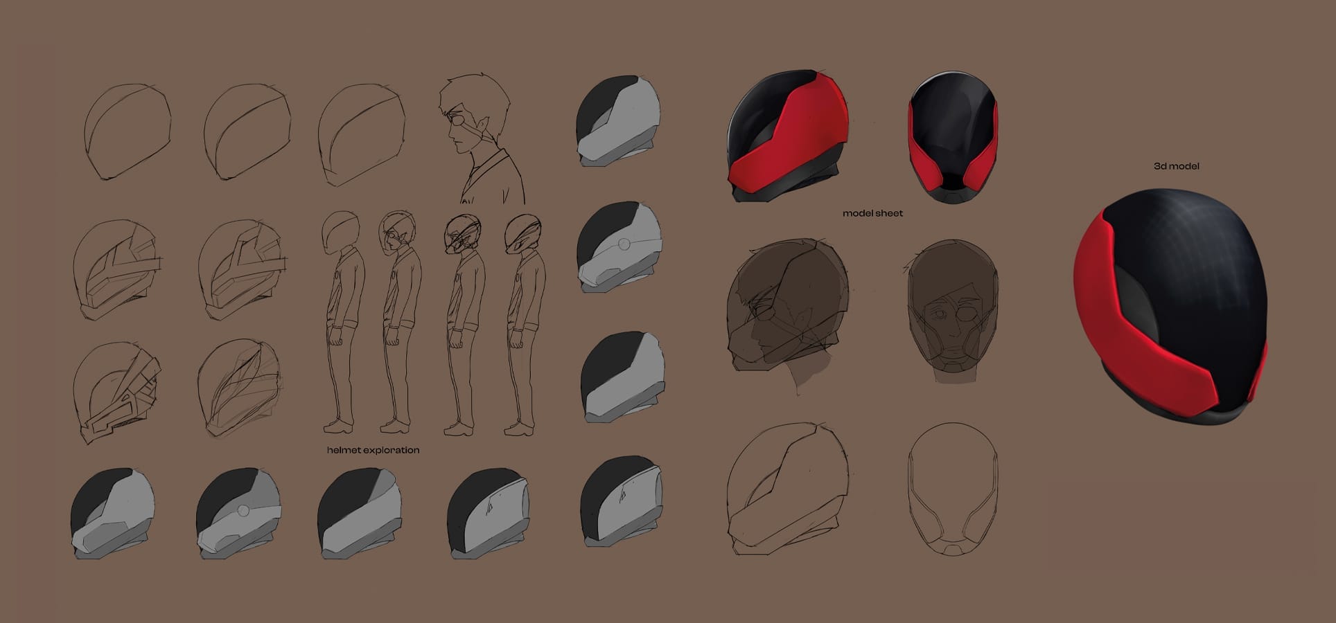 Helmet design for Sal.